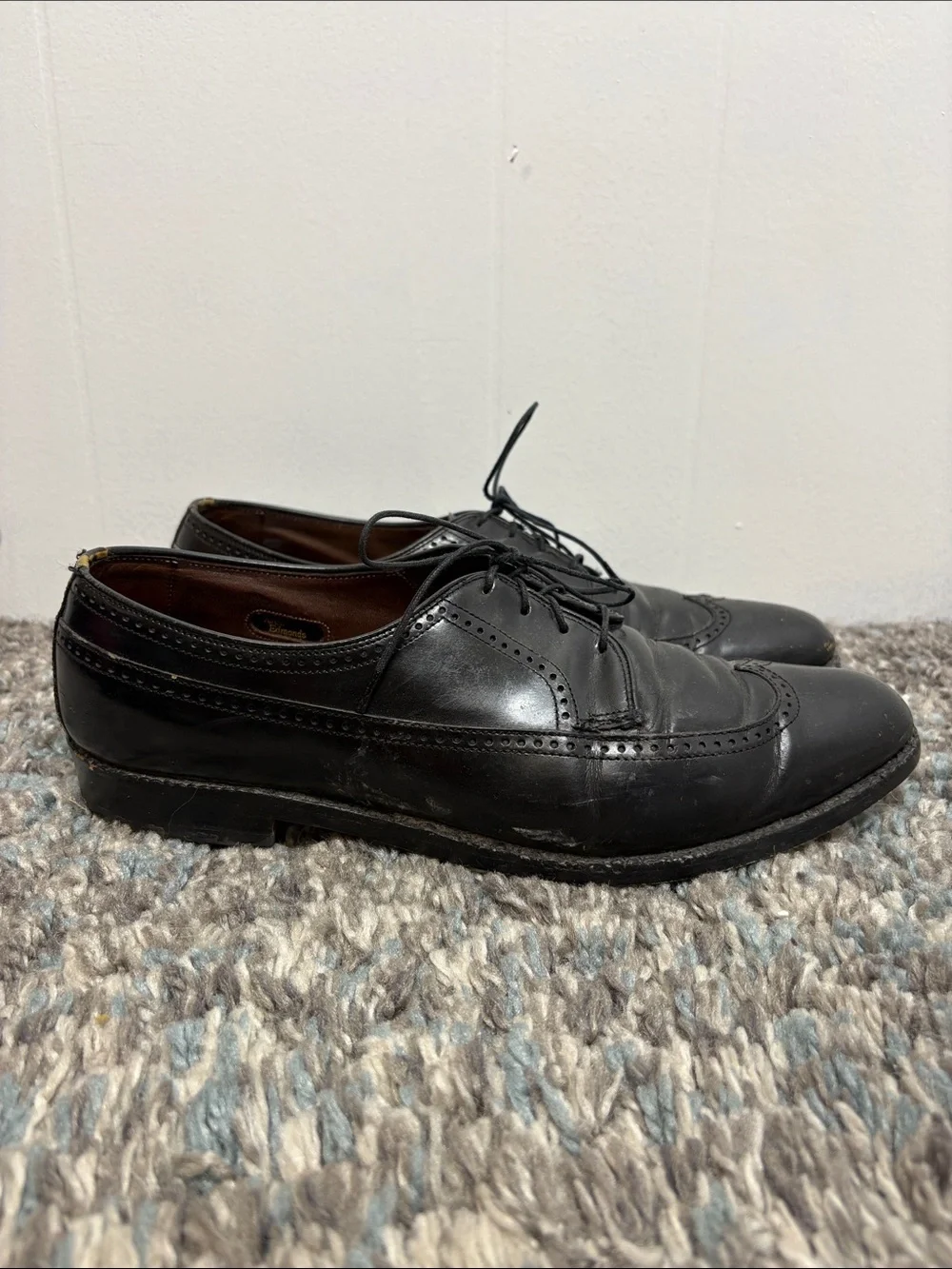 Allen Edmonds Shoes Mens 10 C Richmond Leather Oxford Wingtip Brogue Office